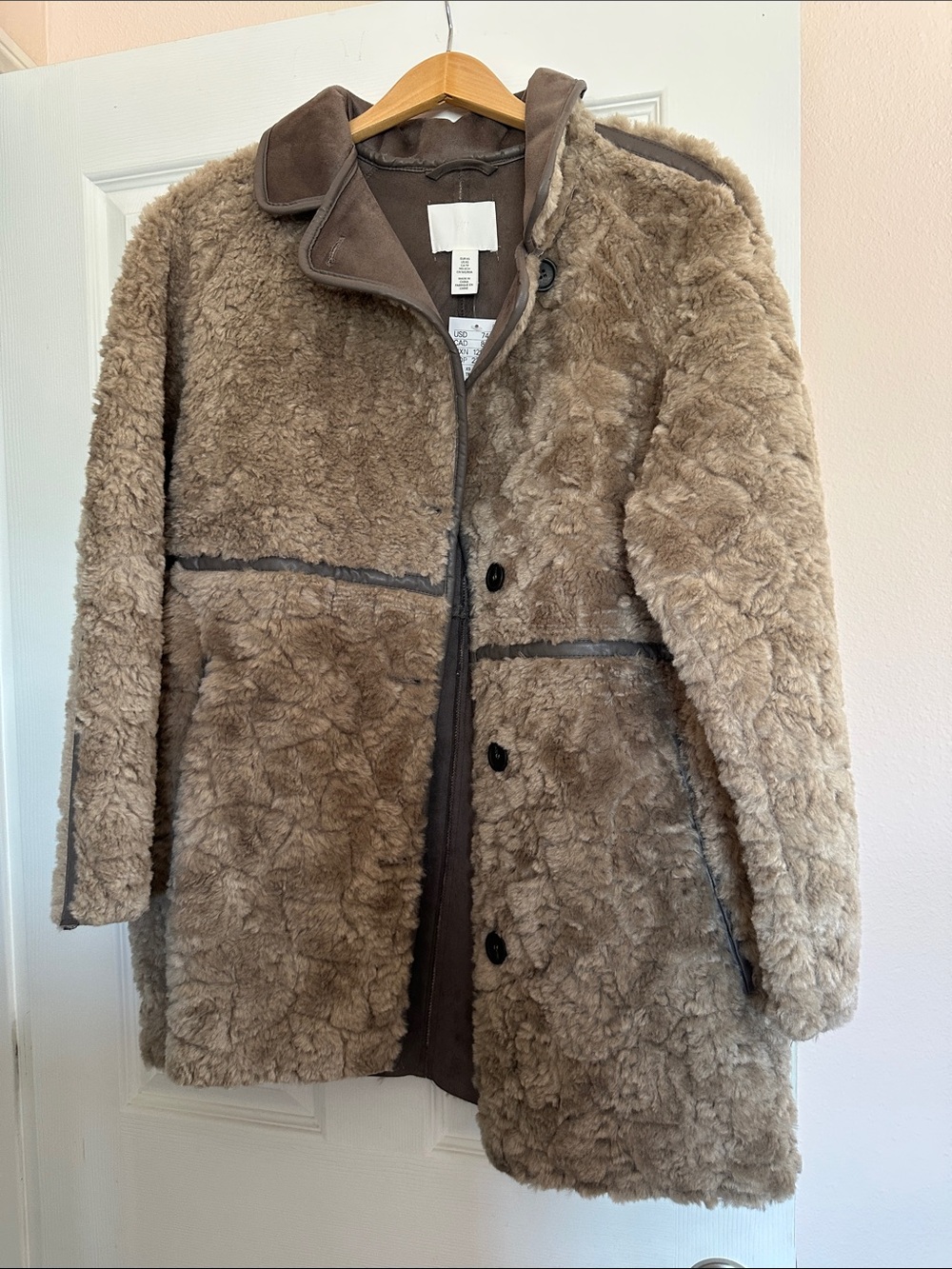 H&M Taupe Teddy Jacket